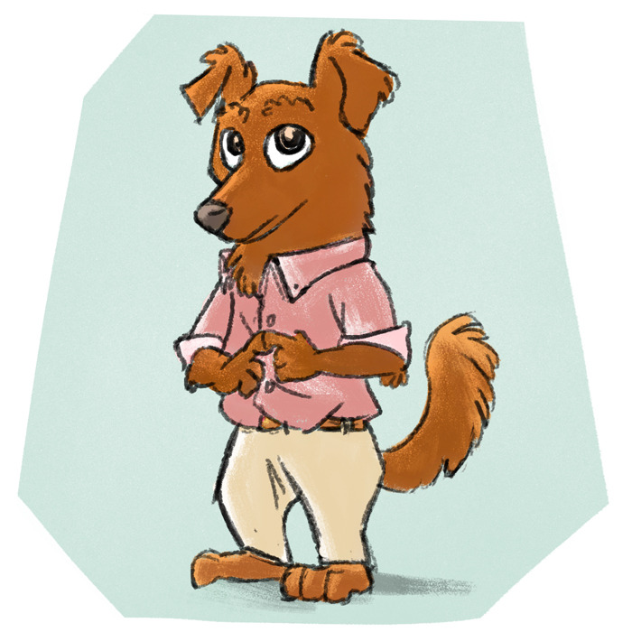 superadamator:  This is what my dog would look like if he lived in Zootopia. I can’t