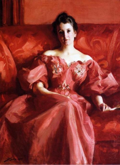 Anders Zorn - Portrait of Mrs. Howe - 1904 Alfred Stevens - The Bouquet - 1857 Alfred Stevens - Plea