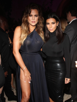 kimkardashianfashionstyle:  November 9, 2014 - Kim &amp; Khloe Kardashian at French Montana’s 30th Birthday Party in Bel-Air.