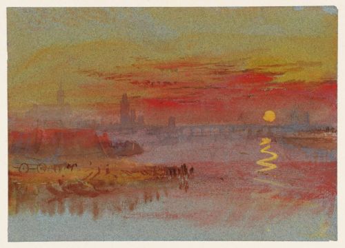 Joseph Mallord William TurnerThe Scarlet Sunset ,c.1830–40 Watercolour and gouache on paper