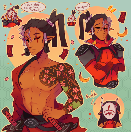 Since My Master Kohga Design Has A Tattoo, I Thought, Why Not Give Sooga One Too?