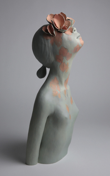 Gosia (Polish, b. 1982, Poland, based Leslieville, Toronto, Canada) - Grow, 2016  Sculptures: Cerami