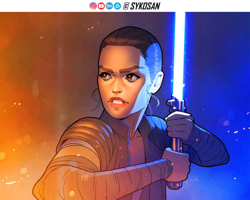 Rey by @sykosanTWENTYFOURDAYSUNTILTHE RISE OF SKYWALKER