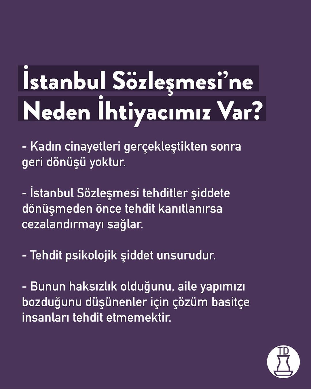 İstanbul Sözleşmesi...