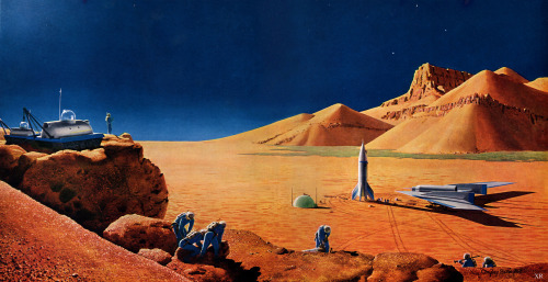 1956 &hellip; exploration of Mars par James VaughanVia Flickr :artist- Chesley Bonestell