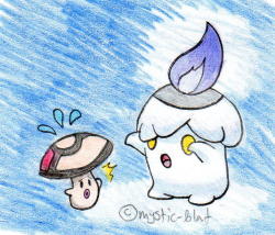 mystic-blat:  Boo! What a spooky Litwick! 