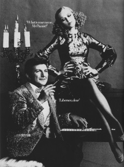 maryjopeace:  HELMUT NEWTON | LIBERACE | BRITISH VOGUE | JUNE 1968 | STRIP-PROJECT | JULY 2017