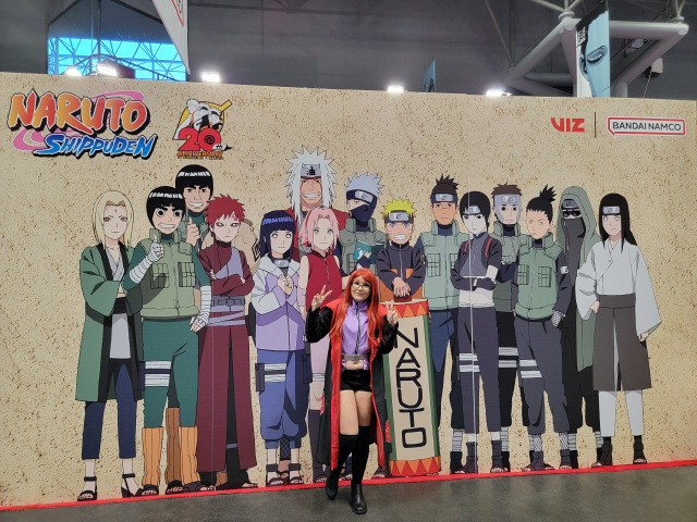 Living my best life at the AnimeNYC 2022 Naruto booth. ❤️