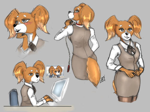 That cute dog lady that appears in season 2 of Aggretsuko that doesn&rsquo;t have a name. I like