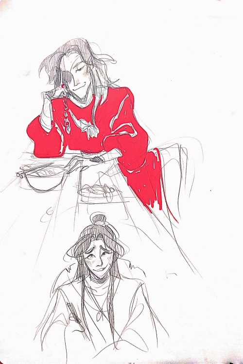 I’ve been reading tgcf so here are some doodles ~