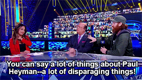 mith-gifs-wrestling: I love how it is absolutely impossible to shame or insult Paul Heyman.