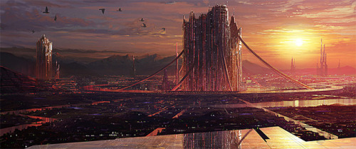 cinemagorgeous - Sci-fi concept art by Kenichiro Tomiyasu.