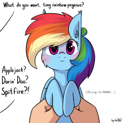 dsp2003: Requested at dA. Drawn in SAI at 2016/12/20. Took ~1.5 hours. Fullres: http://dsp2003.deviantart.com/art/MLPFiM-Tiny-Rainbow-Dash-652244599 