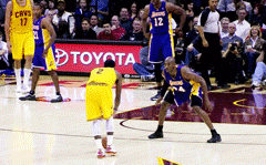 immaculateswag:  imanah:    Easy Money, Easy Money, Easy Money.  the dude gaurded lebron 94ft and has gaurded russell westbrook on one knee this was easy money ;)  epic