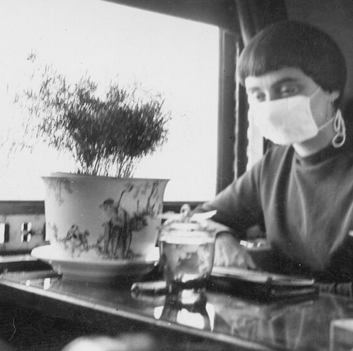 fuckyeahwomenfilmdirectors:Agnès Varda masked