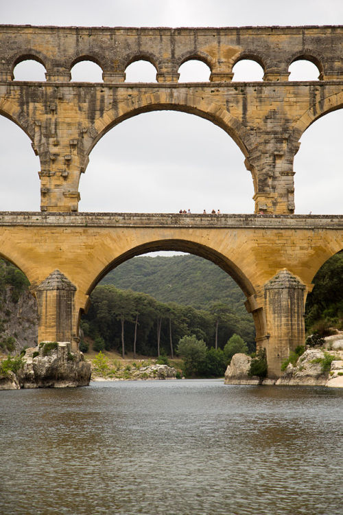 Pont Du Gard In Nimes, 1st Century AD. 