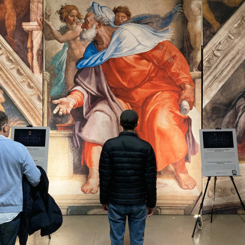 #GettingInspired: Here’s a dynamic image of the prophet Ezekiel at “Michelangelo’s Sistine Chapel: T