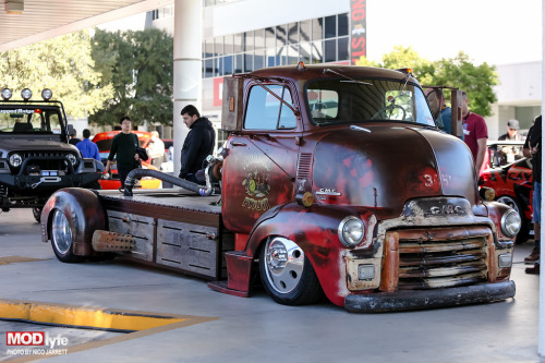 radracerblog:  1954 GMC 350 Semi Truck rat style  