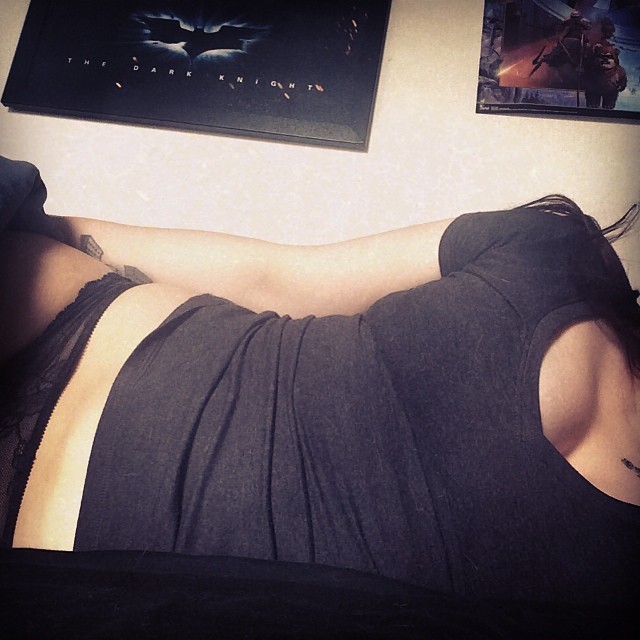 darthseitan:  Lazy day off. Probably just going to do my morning yoga in my underwear