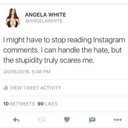 Please be more creative with your hate and please check your spelling 👌🏻💯 by theangelawhite
