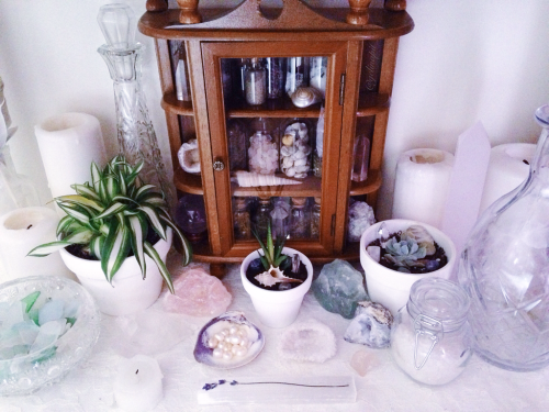 floralwaterwitch:my little vintage herb cabinet ✨ 