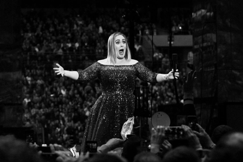 Adele at the Wembley Stadium in London on June 28, 2017
