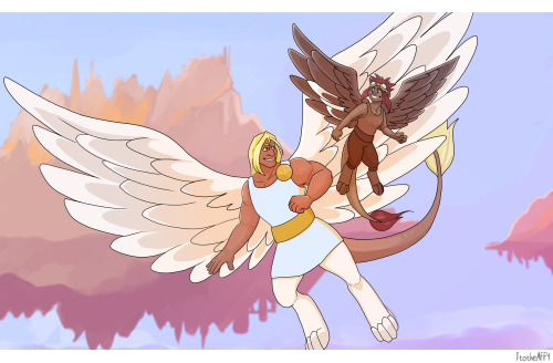 ttotheaffy:  I redrew this because I’ve changed a few things about their anatomy as a species and once it was pointed out to me, I couldn’t find an excuse for how lazy the wings were in the original! 