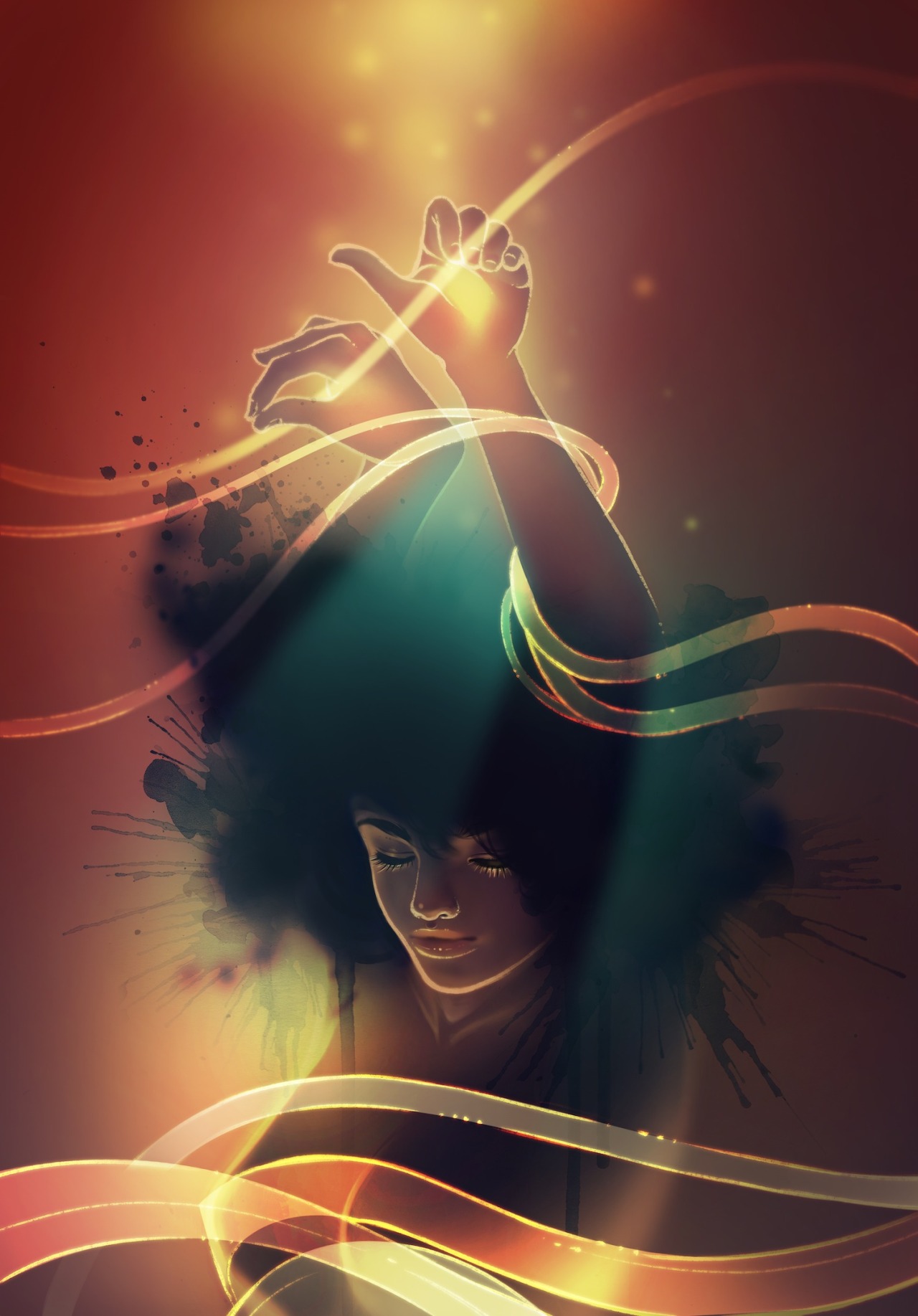 kelogsloops:Process for “Liberation”StagesI start off with a outline sketch to