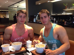 hunkguys:  adonisarchive:  Alex & Charlie