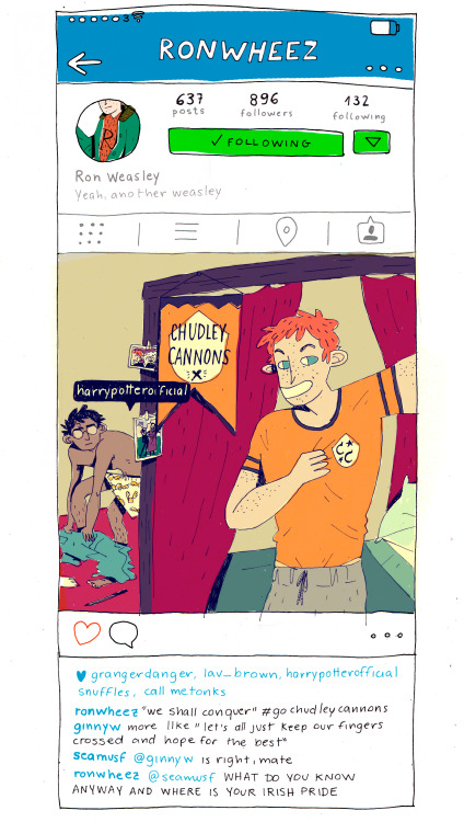 bloodyhellharry: If Harry Potter characters had instagram  I was never a huge fan of mixing Har