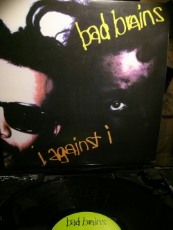 notjustacollection:  Bad Brains - I Against I 12” I’ve never been a huge Bad Brains fan, but for 5 bucks, I’ll snag this on eBay. I did think it was funny that I never knew that I Against I was a Bad Brains song. I only knew about the band on Epitaph