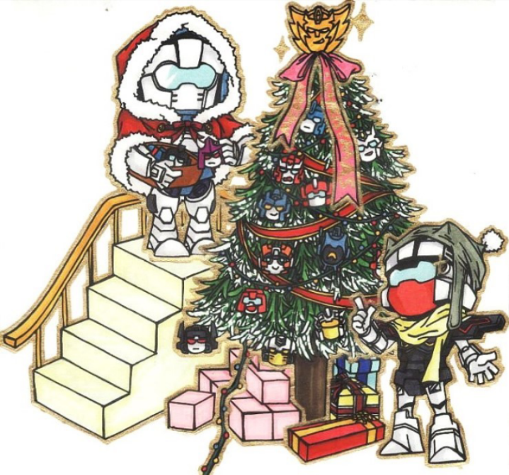 evge13:  Doodles ~ㅇㅅㅇ~ Last one is last year’s drawing!  Merry Christmas~^ㅇ^!