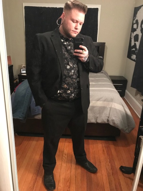 Shirt: by Structure - XL Jacket: by Calvin Klein - 44s  Belt: Krew Pants: by Calvin Klein - Tailored