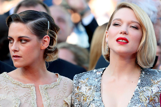 Lea Seydoux and Kristen Stewart attending the Closing Ceremony of