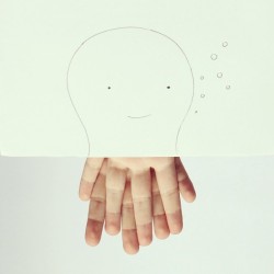 beben-eleben:  Artist Creates Cute Drawings Out Of His Own Fingers 