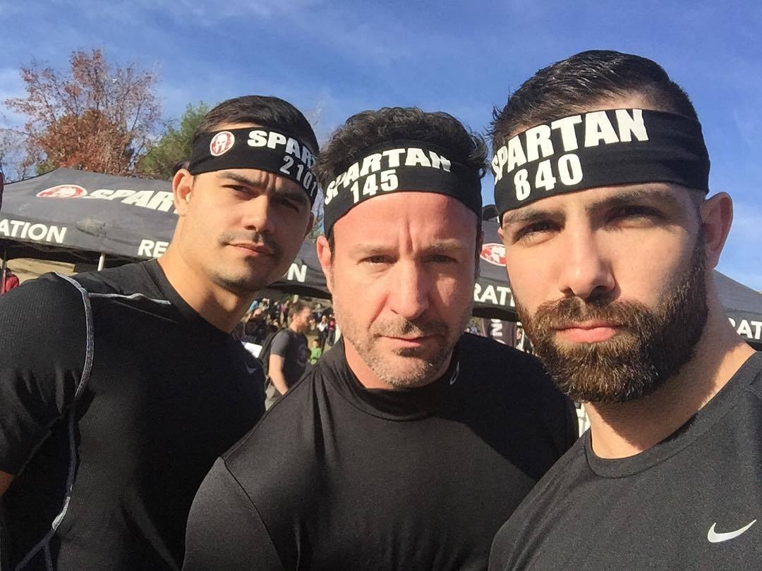 beardburnme:  “Pre-race smokey eye game faces were on! Little did we know we would