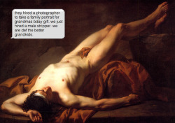 ifpaintingscouldtext:  Jacques-Louis David | Male Nude Known as Hector | 1778