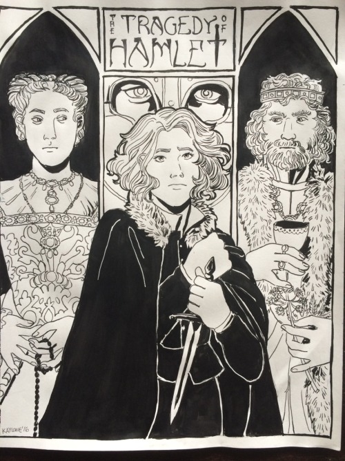 stripedroseandsketchpads:Hamlet posters! ( @noshitshakespeare art anon here w/ stuff if it’s of inte