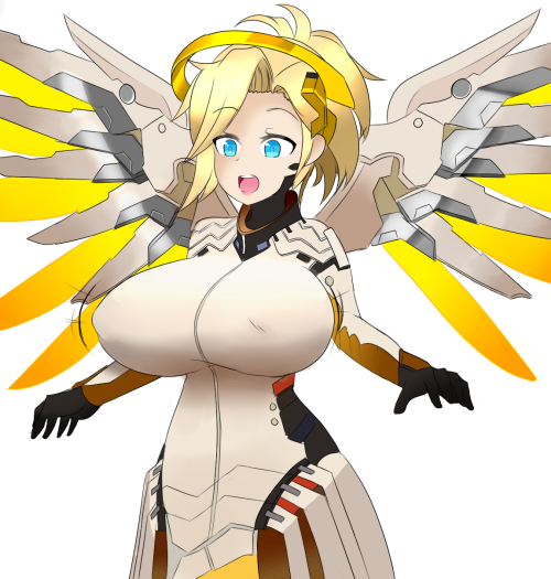 alphaerasure:  Commission of Mercy (Overwatch) BE for  Busmansam! ^^   oh merciful heaven~ <3 <3 <3