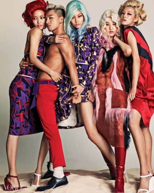 Tae Yang (Big Bang), Choi Ara, Jung Ho Yeon, Seon Hwang Для Vogue 07/2014