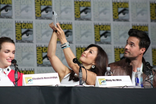 wackierthanacoconut: Comic Con 2015 10th of JulyAgents of Shield Panel*Please credit if used*