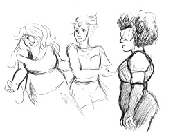 asparklethatisblue:  giant gem sketch dump 