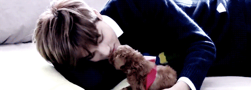dokyungs-deactivated20180605:  jongin and the puppy ♡ 