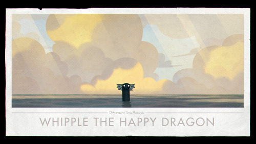 Whipple the Happy Dragon (Islands Pt. 2) - title carddesigned and painted by Joy Angpremieres Monday, January 30th at 7:45/6:45c on Cartoon Network