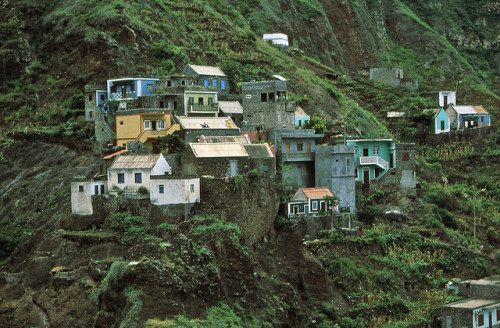 africanstories:Santa Antao - Cape VerdeSanta Antao is a very steep island. Villages hang onto the cl