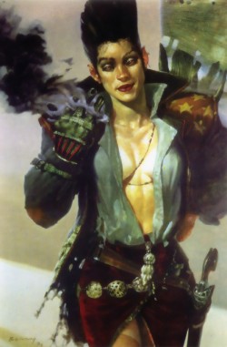  Illustration for the Tír na nÓg Shadowrun Sourcebook (1993) by Rick Berry 