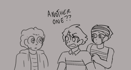 Three Kids In Striped Shirts.