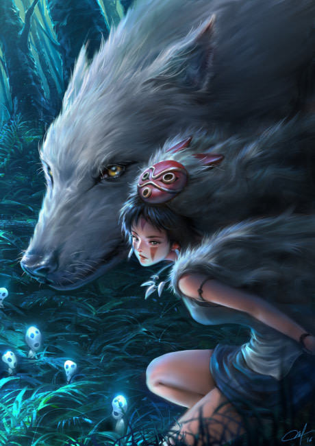 ragecomics4you:  Some requested me to do a Mononoke fanart, so here it is! Hope you like it! Art done by me.