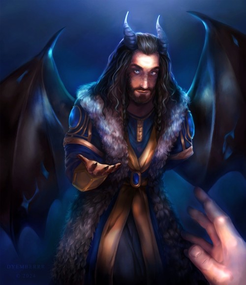 Commission For Dear @lordoftherazzles And Her Wholesome AU Thorin! How Do You Like The Horns?