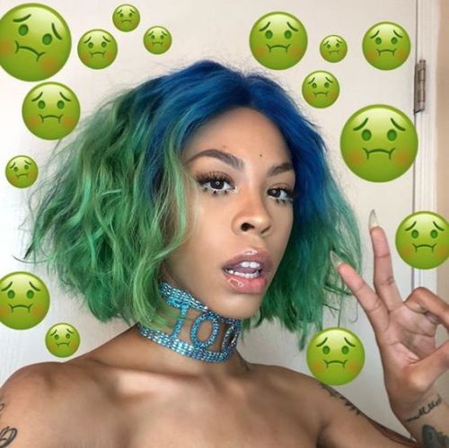 demure-allure:The Many Hair Colors of Rico Nasty